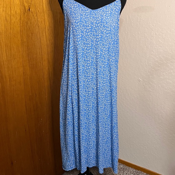 GAP Blue Maxi Sundress with Spaghetti Straps - Picture 2 of 4